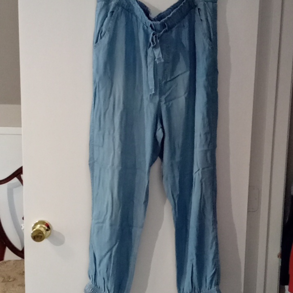 KNOX ROSE Denim Chambray Joggers